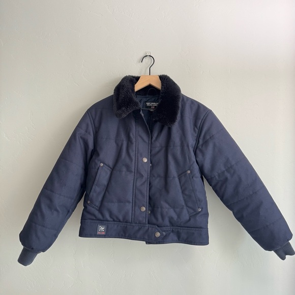 Polo Ralph Lauren Vintage 90s Fur Collared Puffer Jacket Navy blue
Size S - Picture 3 of 8